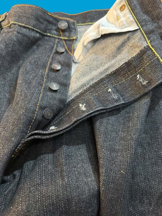 Vintage Evisu Genes Baggy Denim Shorts Size 40 Y2K Embroidered Seagull Jorts - Picture 6 of 13